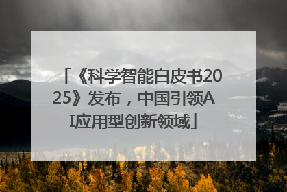 《科学智能白皮书2025》发布，中国引领AI应用型创新领域