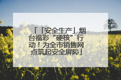 「安全生产」烟台福彩“硬核”行动！为全市销售网点筑起安全屏障