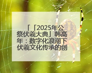 「2025年公祭伏羲大典」韩高年：数字化浪潮下伏羲文化传承的创新之道
