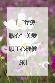 “疗愈·鞍心”关爱职工心理健康