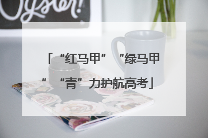 “红马甲”“绿马甲”“青”力护航高考