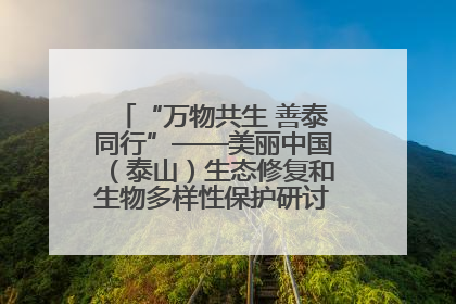“万物共生 善泰同行”——美丽中国（泰山）生态修复和生物多样性保护研讨会成功举办