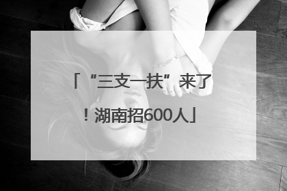 “三支一扶”来了！湖南招600人