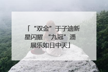 “双金”于子迪新星闪耀 “九冠”潘展乐如日中天