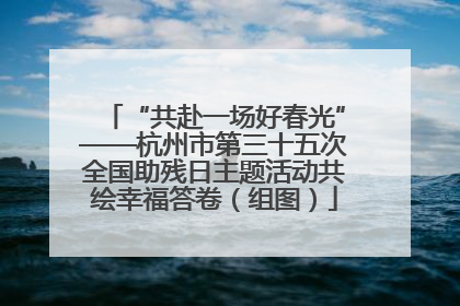 “共赴一场好春光”——杭州市第三十五次全国助残日主题活动共绘幸福答卷（组图）