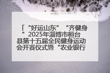 “好运山东”“齐健身”2025年淄博市桓台县第十五届全民健身运动会开赛仪式暨“农业银行杯”第一届社区工作队伍运动会开赛
