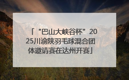“巴山大峡谷杯”2025川渝陕羽毛球混合团体邀请赛在达州开赛
