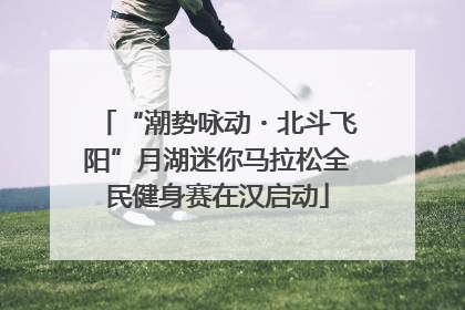 “潮势咏动・北斗飞阳”月湖迷你马拉松全民健身赛在汉启动
