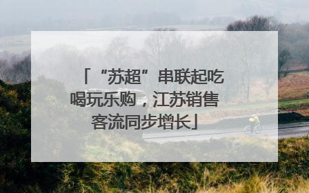 “苏超”串联起吃喝玩乐购，江苏销售客流同步增长