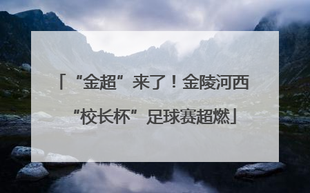 “金超”来了！金陵河西“校长杯”足球赛超燃