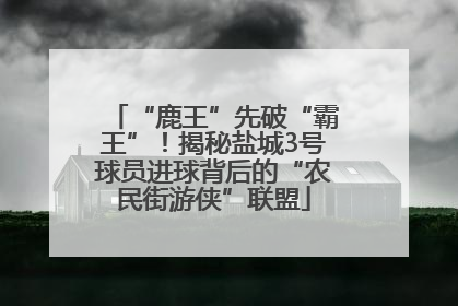 “鹿王”先破“霸王”！揭秘盐城3号球员进球背后的“农民街游侠”联盟