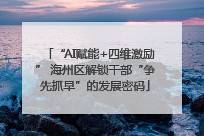 “AI赋能+四维激励” 海州区解锁干部“争先抓早”的发展密码