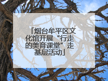 烟台牟平区文化馆开展“行走的美育课堂”走基层活动