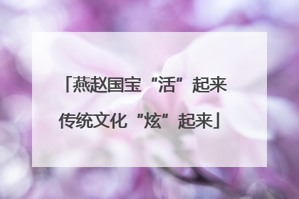 燕赵国宝“活”起来 传统文化“炫”起来
