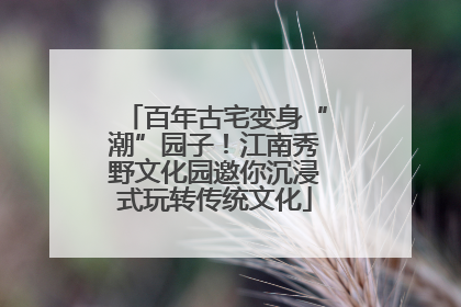 百年古宅变身“潮”园子！江南秀野文化园邀你沉浸式玩转传统文化