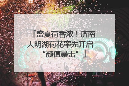 盛夏荷香浓！济南大明湖荷花率先开启“颜值暴击”