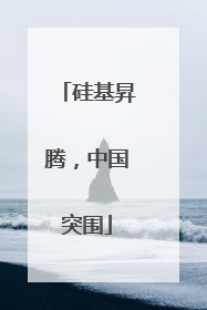 硅基昇腾，中国突围
