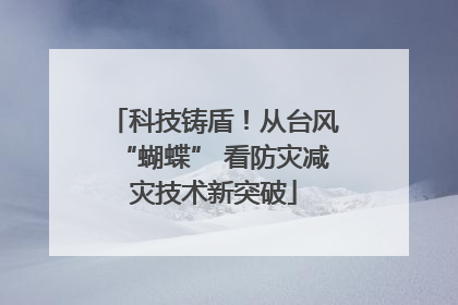 科技铸盾！从台风“蝴蝶” 看防灾减灾技术新突破