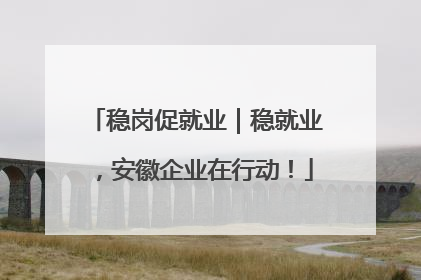 稳岗促就业｜稳就业，安徽企业在行动！