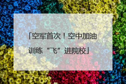 空军首次！空中加油训练“飞”进院校