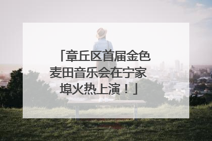 章丘区首届金色麦田音乐会在宁家埠火热上演！