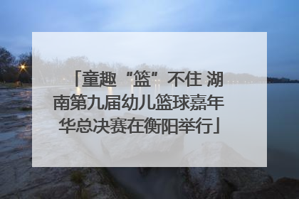童趣“篮”不住 湖南第九届幼儿篮球嘉年华总决赛在衡阳举行