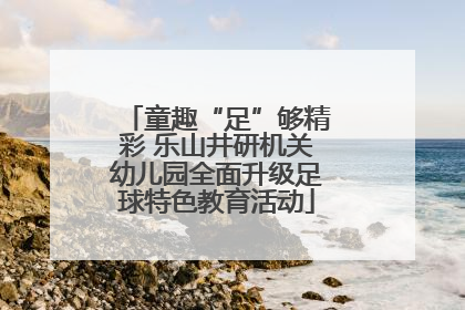 童趣“足”够精彩 乐山井研机关幼儿园全面升级足球特色教育活动