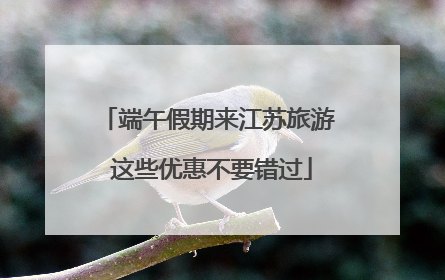 端午假期来江苏旅游 这些优惠不要错过