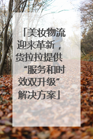 美妆物流迎来革新，货拉拉提供“服务和时效双升级”解决方案