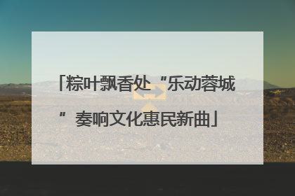 粽叶飘香处“乐动蓉城”奏响文化惠民新曲