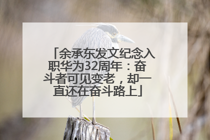 余承东发文纪念入职华为32周年：奋斗者可见变老，却一直还在奋斗路上