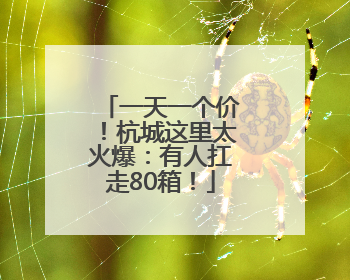 一天一个价！杭城这里太火爆：有人扛走80箱！