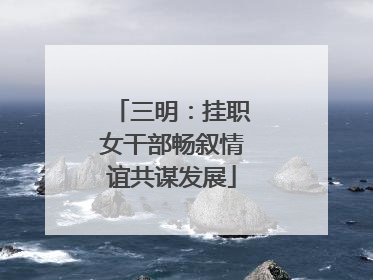 三明：挂职女干部畅叙情谊共谋发展