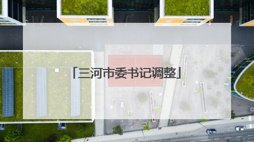 三河市委书记调整