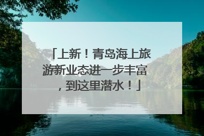 上新！青岛海上旅游新业态进一步丰富，到这里潜水！