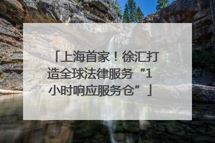 上海首家！徐汇打造全球法律服务“1小时响应服务仓”