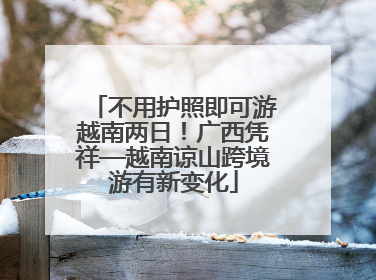 不用护照即可游越南两日！广西凭祥—越南谅山跨境游有新变化