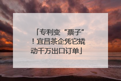 专利变“票子”！宜昌茶企凭它撬动千万出口订单