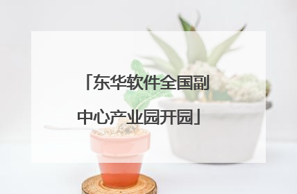 东华软件全国副中心产业园开园