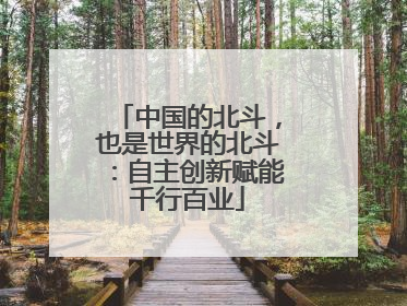 中国的北斗，也是世界的北斗：自主创新赋能千行百业