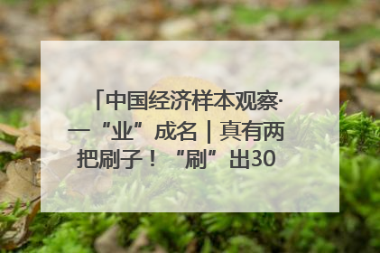 中国经济样本观察·一“业”成名｜真有两把刷子！“刷”出30亿级“颜值经济”