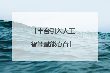 丰台引入人工智能赋能心育