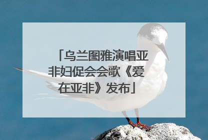 乌兰图雅演唱亚非妇促会会歌《爱在亚非》发布