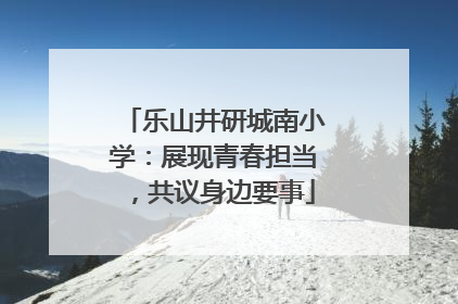 乐山井研城南小学：展现青春担当，共议身边要事