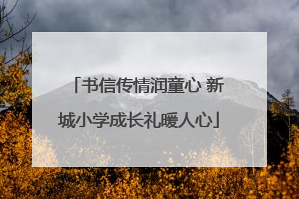 书信传情润童心 新城小学成长礼暖人心