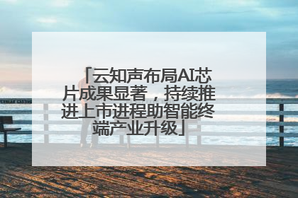 云知声布局AI芯片成果显著，持续推进上市进程助智能终端产业升级