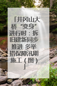 井冈山大桥“变身”进行时：拆旧建新同步推进 多举措保障汛期施工（图）