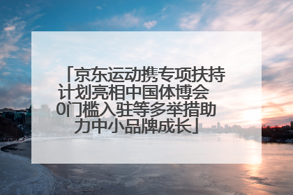 京东运动携专项扶持计划亮相中国体博会 0门槛入驻等多举措助力中小品牌成长