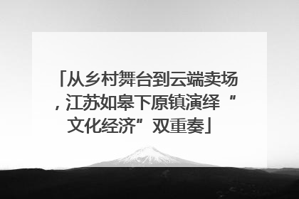 从乡村舞台到云端卖场，江苏如皋下原镇演绎“文化经济”双重奏