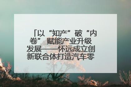 以“知产”破“内卷” 赋能产业升级发展——怀远成立创新联合体打造汽车零部件产业新高地